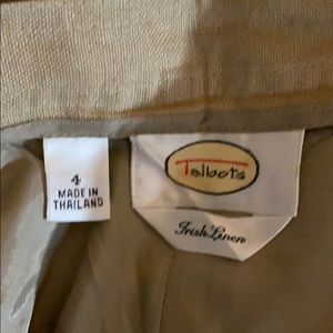 Talbots Pants - Talbots size 4 100% linen pants Talbots Pants - Talbots size 4 100% linen pants